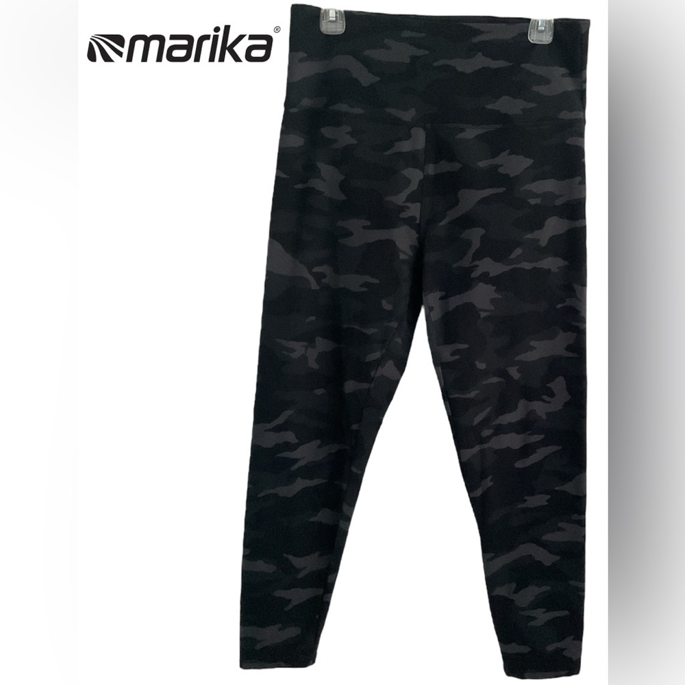 😉Marika Womens Black Camouflage Leggings